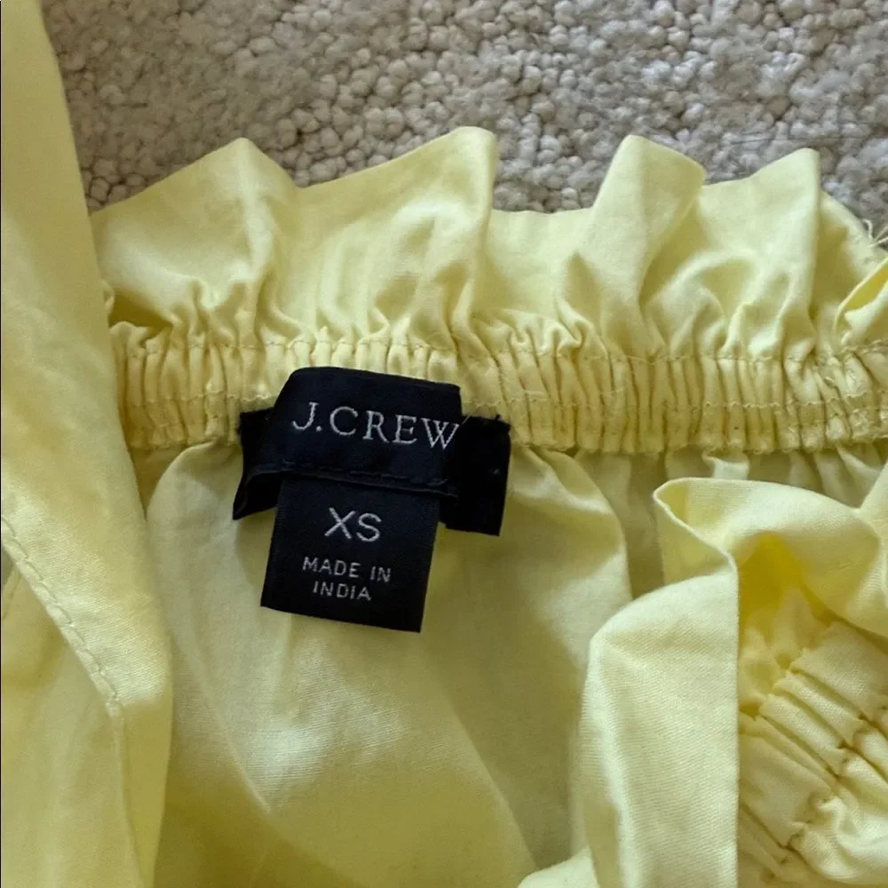 J. Crew Tie-shoulder cotton poplin dress with bow tie straps